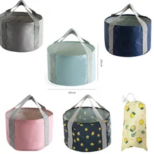Путешествия Портативный водонепроницаемый складной бассейн стиральная лицо, ноги, Стирка одежды, складной мешок
