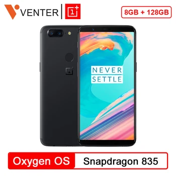 Перейти на Алиэкспресс и купить Глобальная ПЗУ OnePlus 5 T 5 T 8 GB 128 GB Snapdragon 835 Восьмиядерный 6,01 дюйм18:9 2160x1080 P FHD 20MP 16MP отпечаток пальца оксигенос сотовый телефон