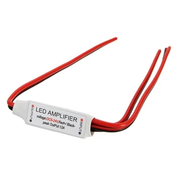 

CLAITE Mini 12A LED Amplifier Controller Power Accessories For Single Color Strip Light Module DC5-24V Power Repeater Console