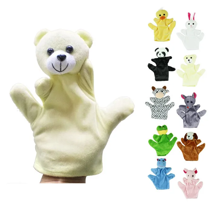 

Plush Toys For Newborn Animal Glove Puppets Baby Glove Zoo Farm Animal Rubbit For Baby And Free Time Funny Toys Y831
