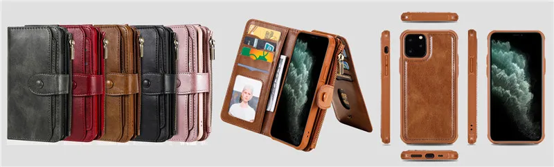 Magnetic Leather Case for iPhone 12 13 11 Pro XS Max XR X 8 7 6 6S Plus Wallet Card Bag Cover for Samsung S21 Ultra S20 FE Coque best cases for iphone 13 