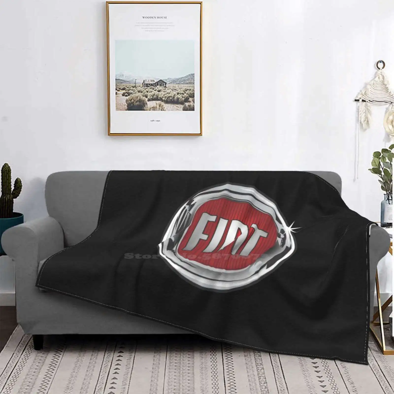 

Фланелевое Одеяло для дома, автомобиля Fiat, классический винтажный гоночный автомобиль, винтажный автомобиль Fiat, хромированный дизайн, хит продаж