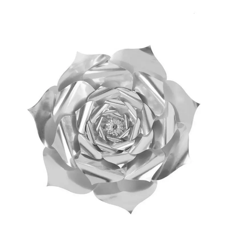 Крупнейший поставщик 30 см бумажный цветочный фон настенная большая роза цветы DIY Свадебный декор - Цвет: 12