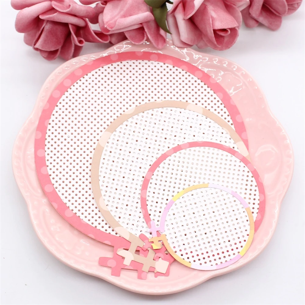 Embroidery Hoop Nesting Set Metal Cutting Dies Stencils for DIY Scrapbooking/pho Embroidery Hoop Nesting Set Metal Cutting Dies Stencils for DIY Scrapbooking/pho