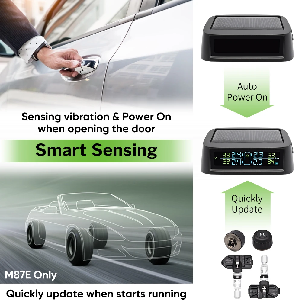 Deelife Солнечная TPMS автомобильная система контроля давления в шинах сигнализация Авто умный контроль внешний внутренний беспроводной датчик... Deelife Солнечная TPMS автомобильная система контроля давления в шинах сигнализация Авто умный контроль внешний внутренний беспроводной датчик...