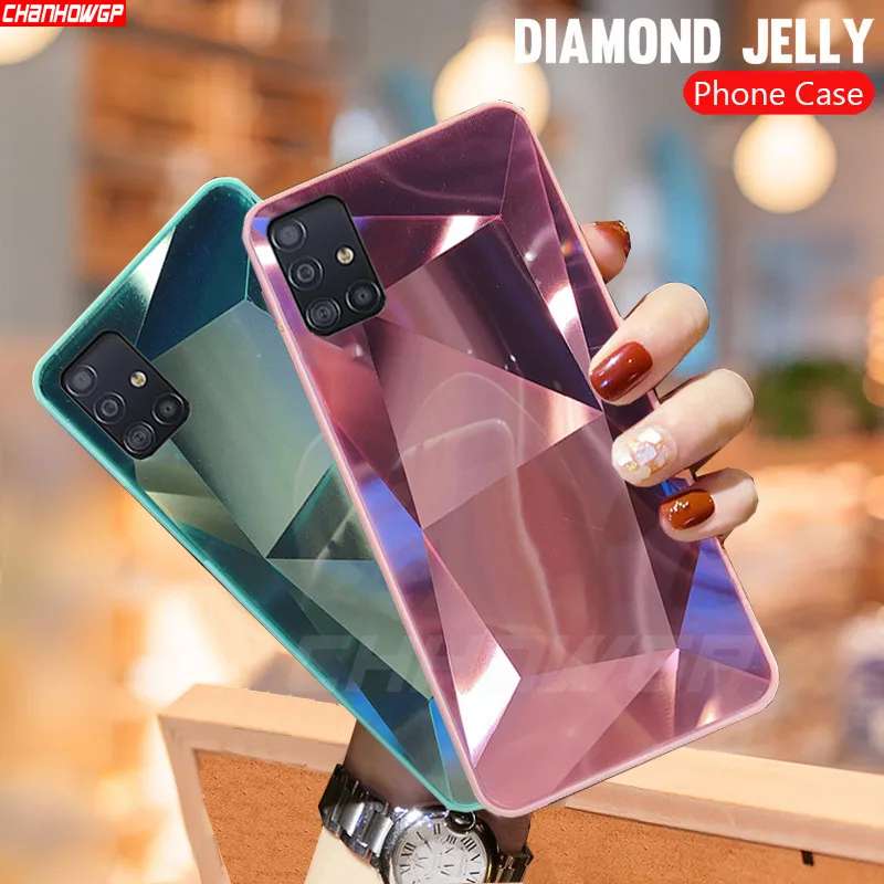 Чехол для Samsung Galaxy A51 голографический 3D чехол с алмазной призмой телефона A71 SM A515F
