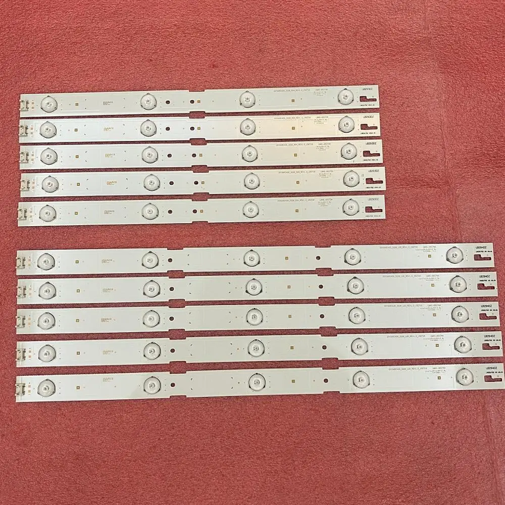 

New 5set=50 PCS LED Backlight Strip For ZLE60600-AB 43GFB6627 2015ARC430_3228_R04 L05_REV1.0_150716 LM41-00174A LM41-00173A