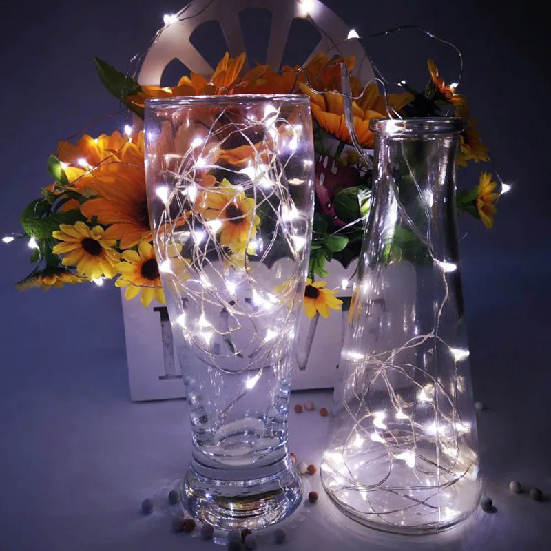 

LED String Lights Fairy String Lights 12m 120 LED Battery Operated Firefly USB Waterproof Silver Wire Holiday Lights strip