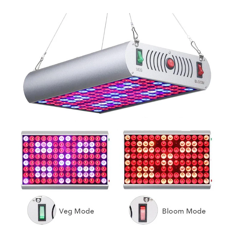 

NEW 300W full LED grow light double chip double switch plant growth lamp for indoor flower tent seedling phyto lamp