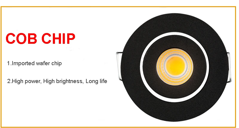 10 шт. затемняемый водонепроницаемый светодиодный встраиваемый COB светильник 3 Вт AC90-260V DC12V Светодиодный светильник наружный светодиодный потолочный светильник для ванной