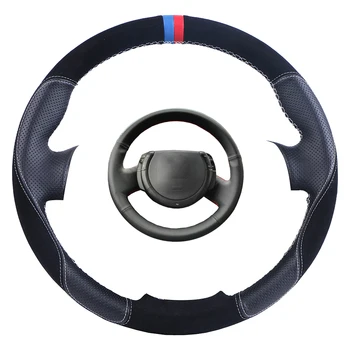 

Artificial leather car steering cover hand-stitched steering wheel braid forCitroen Triumph C4 2005-2010