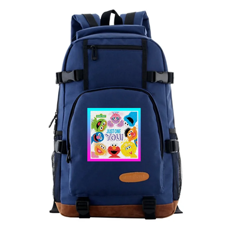 

2019 Sesame Street Shoulders Backpack Men Woman Oxford Backpack Student School Bags Bookbag Teens Travel Laptop Bags Work Bags