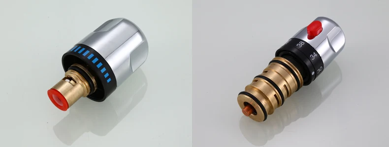 flexível torneira termostática para graus rotativo banheiro mistura deck montado latão termostática mixer