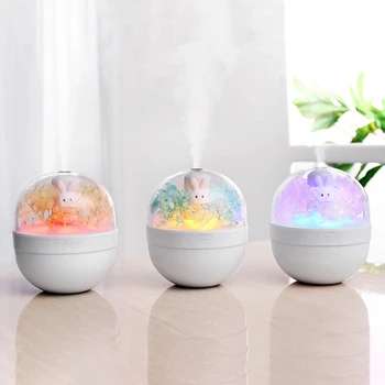 

Battery Air Humidifier 220ML Rabbit Diffuser Rechargeable Humidification USB Aroma Essential Oil Diffuser Cool Mist Maker Fogger