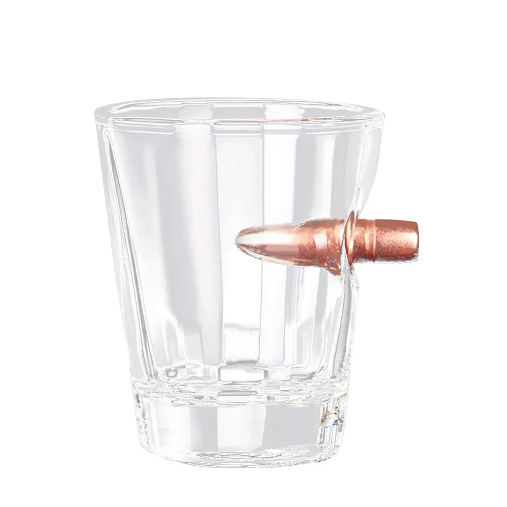Европа и Америка с пулями стаканы для виски креативные стеклянные чашки воды личности бокал для вина es чашки - Цвет: c