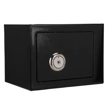 

Durable Strong High Security Steel Safe Box Key Operated Money Cash Storage Home Office