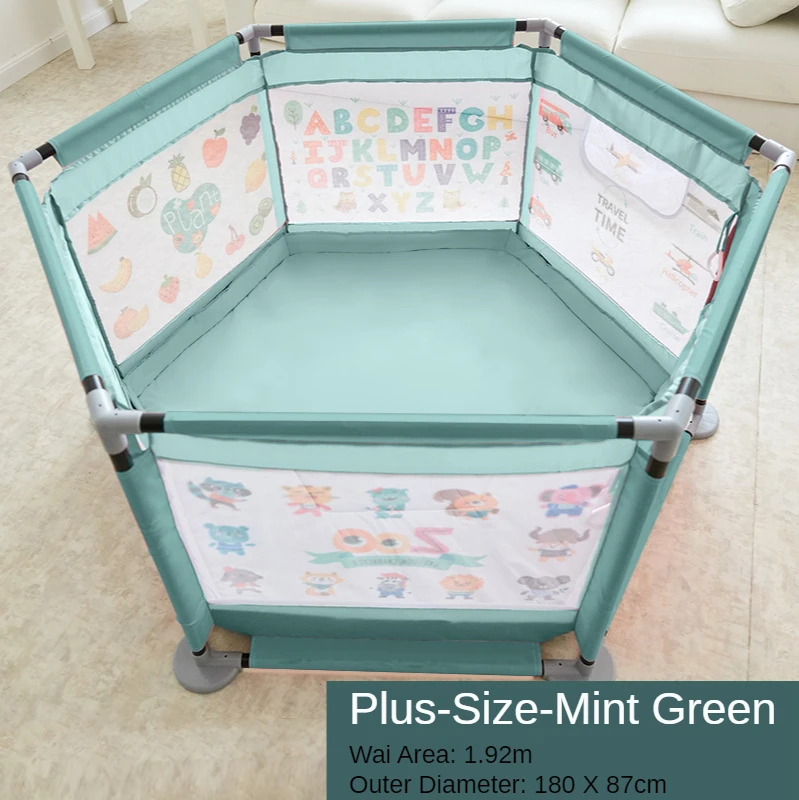 Baby Playpen Fence Playpen Baby Anti-fall Fence Protection Safety Bar Child Crawling Mat Household