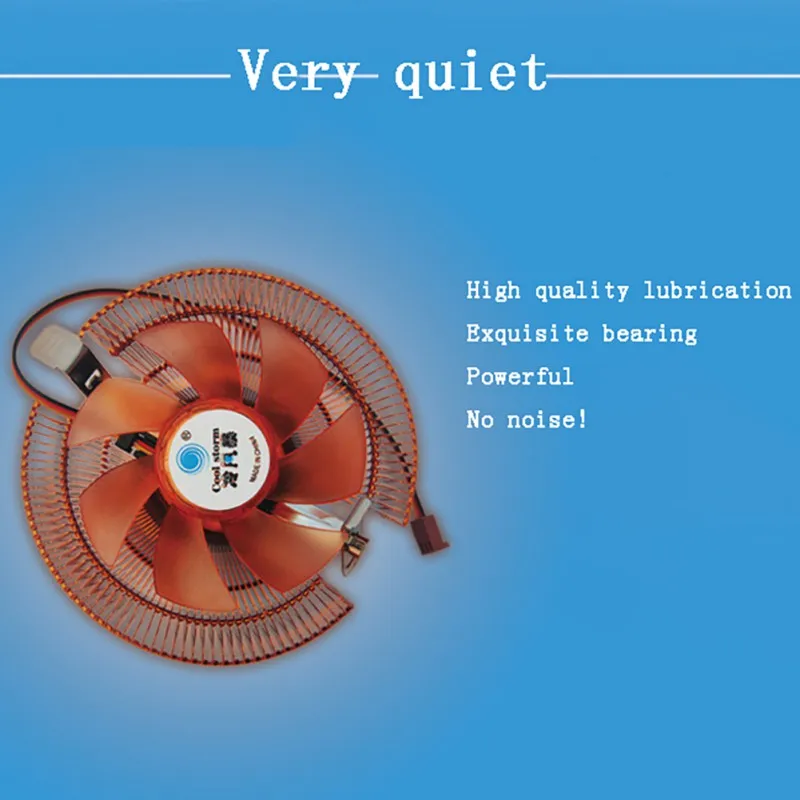 Гидравлический подшипник, бесшумная PC cpu AirCooler вентилятор охлаждения радиатора для Intel LGA775 1155 AMD AM2 AM3 754 компьютерные аксессуары