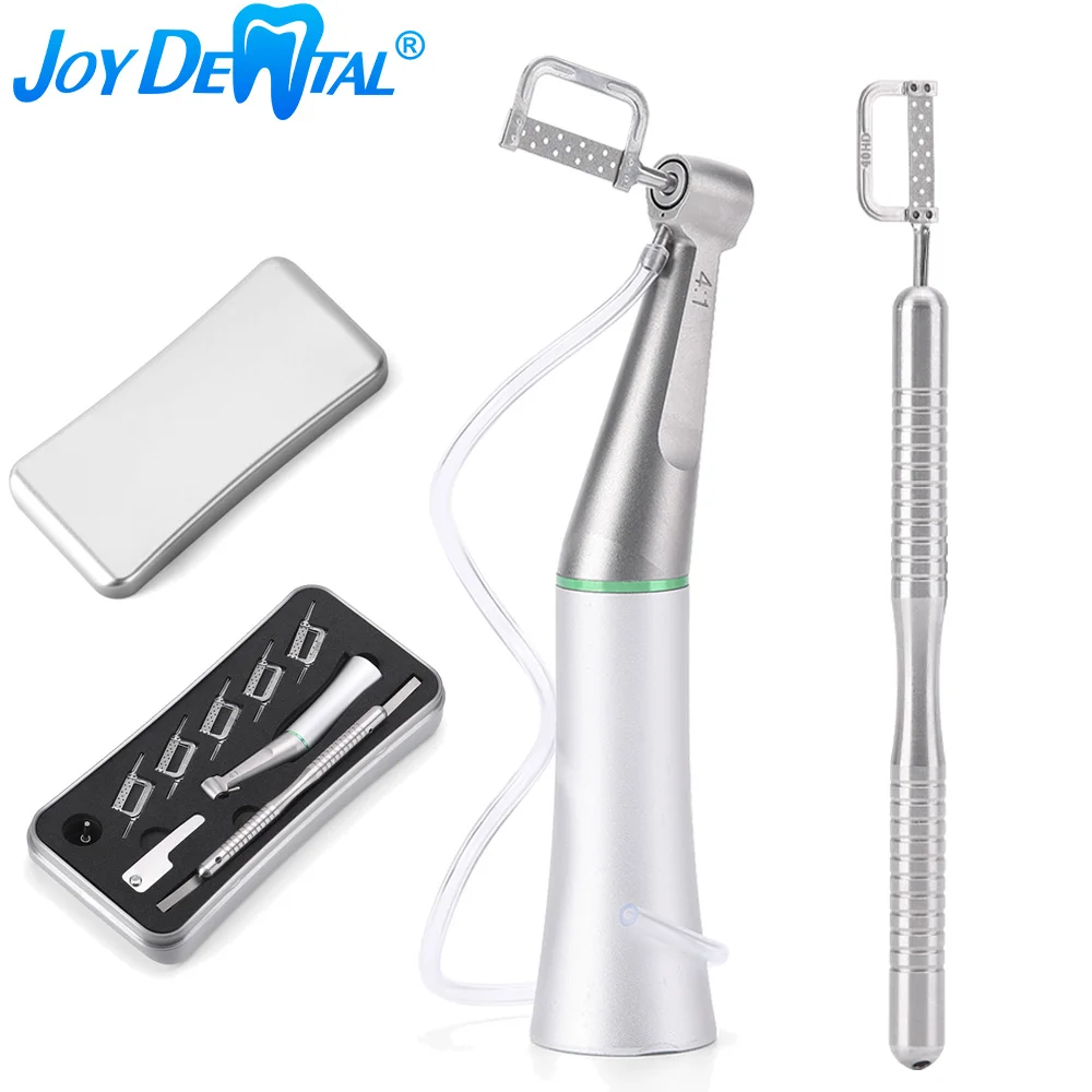 

Dental 4:1 Reduction Interproximal Stripping Handpiece Set Reciprocating IPR System Contra Angle with Polishing Strips Tool