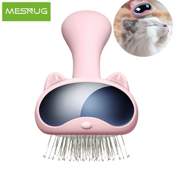 

MESNUG Elegant Slicker Cat Brush Safe Comfortable Bristle Ergonomic Kitten Comb Pet Grooming Tools For Removing Loose Undercoat