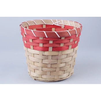 

66927 kashpo bamboo round 18x15 cm natural/Red