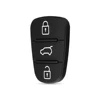 KEYYOU Replacement 3 Button Rubber Pad Key Shell For Hyundai IX35 I30 Accent Kia K2 K5 Rio Flip Remote Car Key Fob Case Cover ► Photo 3/5