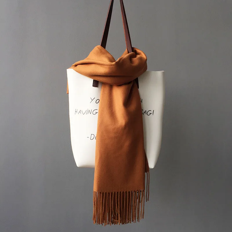Most Buy C3RN6 2019 New Women Autumn Winter Scarf Warm Pure Color Cashmere Scarves Wide Long Ladies Scarf Brown Color Soft Scarf Pashmina Most Buy C3RN6 2019 New Women Autumn Winter Scarf Warm Pure Color Cashmere Scarves Wide Long Ladies Scarf Brown Color Soft Scarf Pashmina