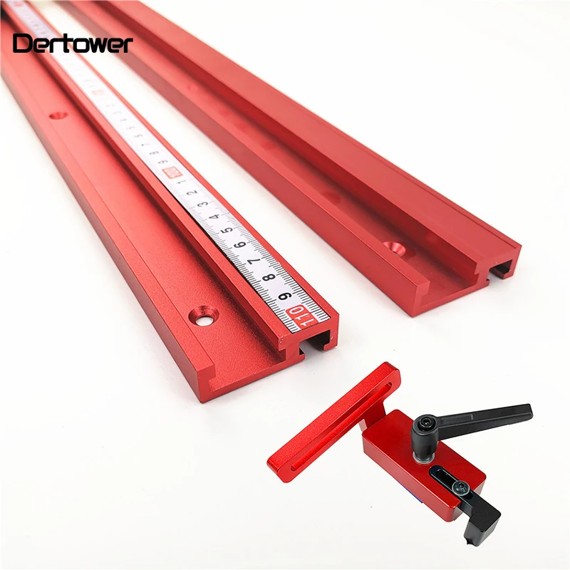 Chute Aluminium alloy T-tracks Model 45 T slot and Standard Miter Track Stop Woodworking Tool for workbench Router Table | Инструменты