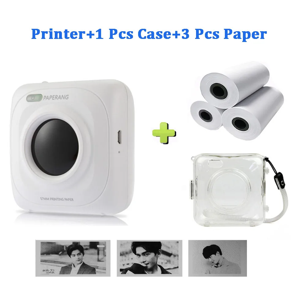 Portable Bluetooth Thermal Printer Mini Pocket Photo Printer For Mobile iOS Android Handheld Paperang Pictures Machine sprocket mini printer Printers