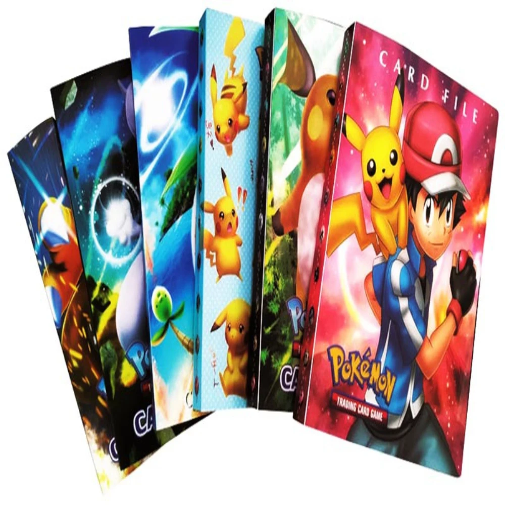 

240Pcs Holder Album Toys Collections Pokemones Cards Album Book Top Loaded List Toys Gift for Children