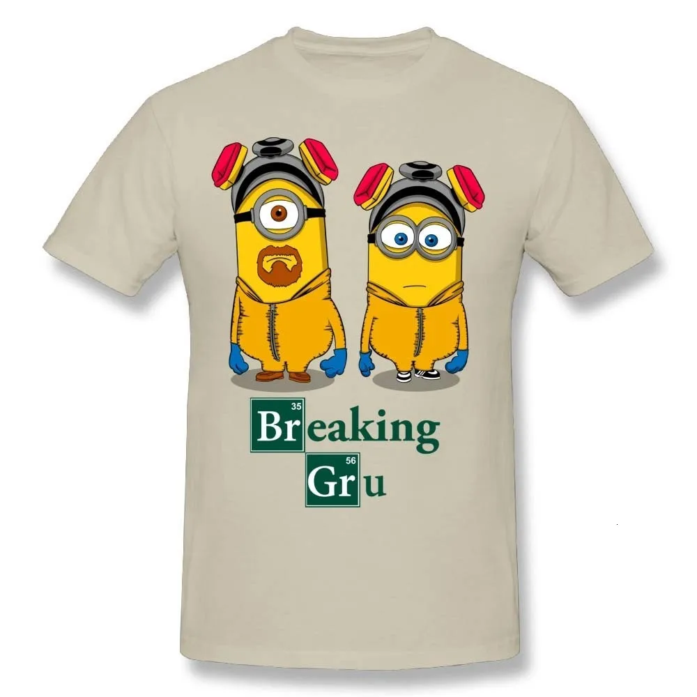 

one yona 2018 New Arrival Men Minions Breaking Bad T Shirt Funny Cartoon Print T-Shirt