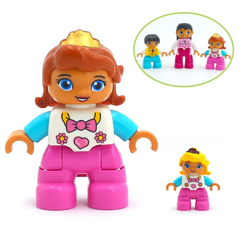 

Princess and Prince Large Building Blocks Dolls Compatible Figures