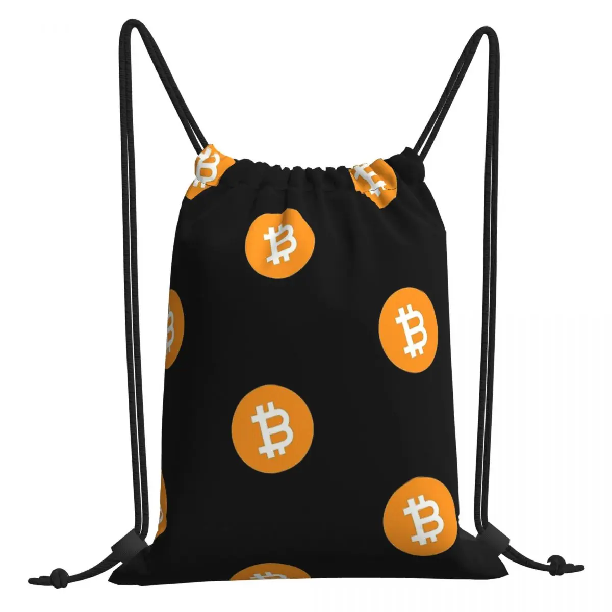 Bitcoin Btc Print Drawstring Bags Men Women Storage Backpack Teenager