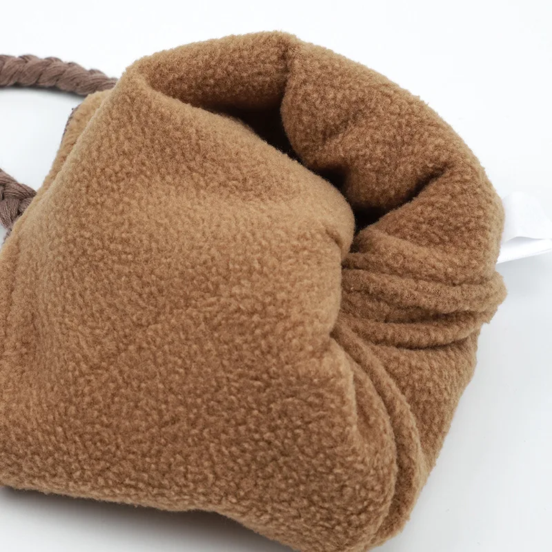 Winter Earflap Hat Kid Boy Girl Knit Beanie Autumn Bear Animal Cotton Warm Skiing Pompom Fleece Outdoor Accessory Toddler Baby (2)
