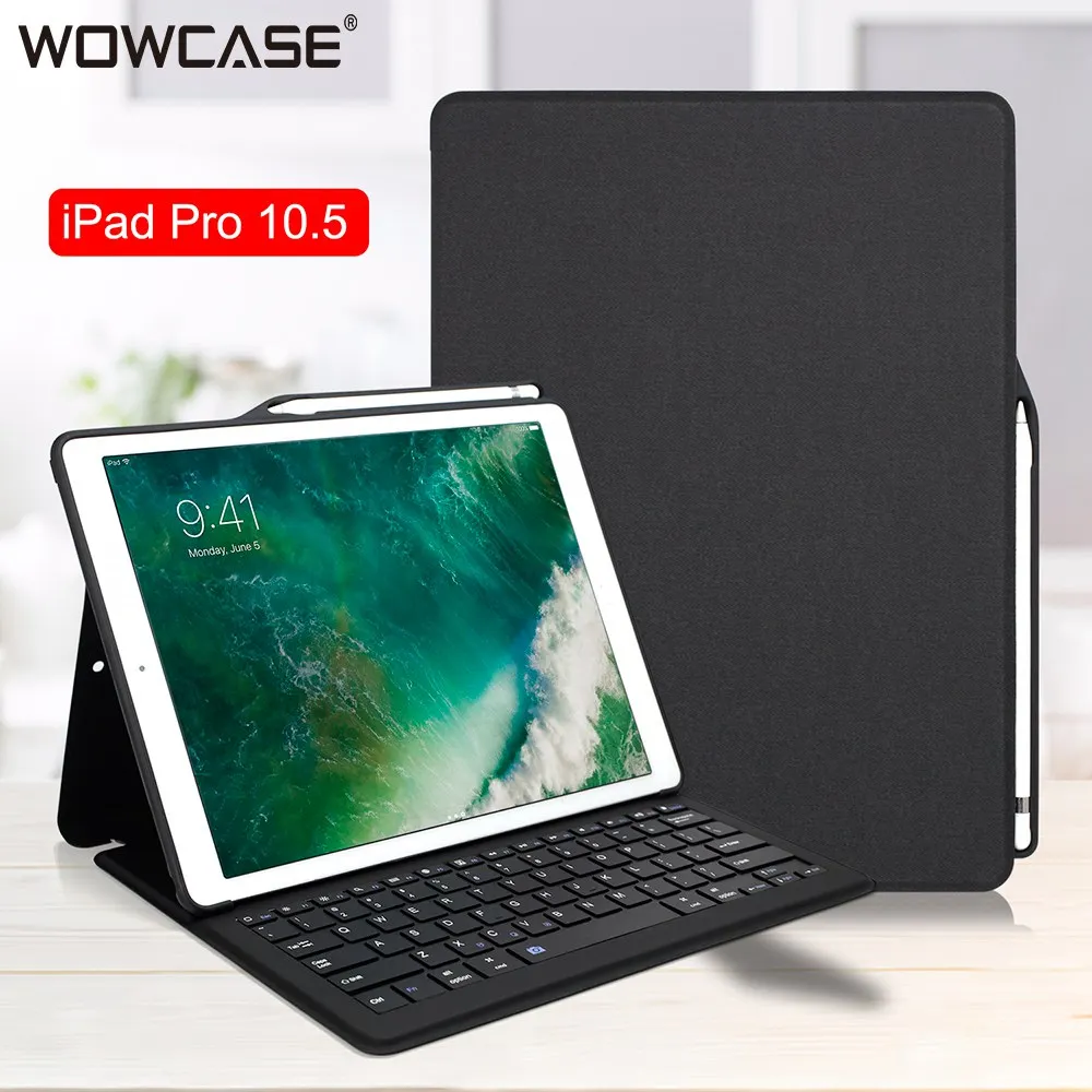 Para iPad Air 3, iPad Pro 10.5 funda Bluethooh teclado Smart Keyboard Folio cubierta lápiz titular casos para iPad Pro 10.5/iPad air 10.5