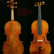 Настоящая фотография, редкая скрипка 7/8, скрипка маггини, потрясающий звук, 200 лет, старая ель, No. W12