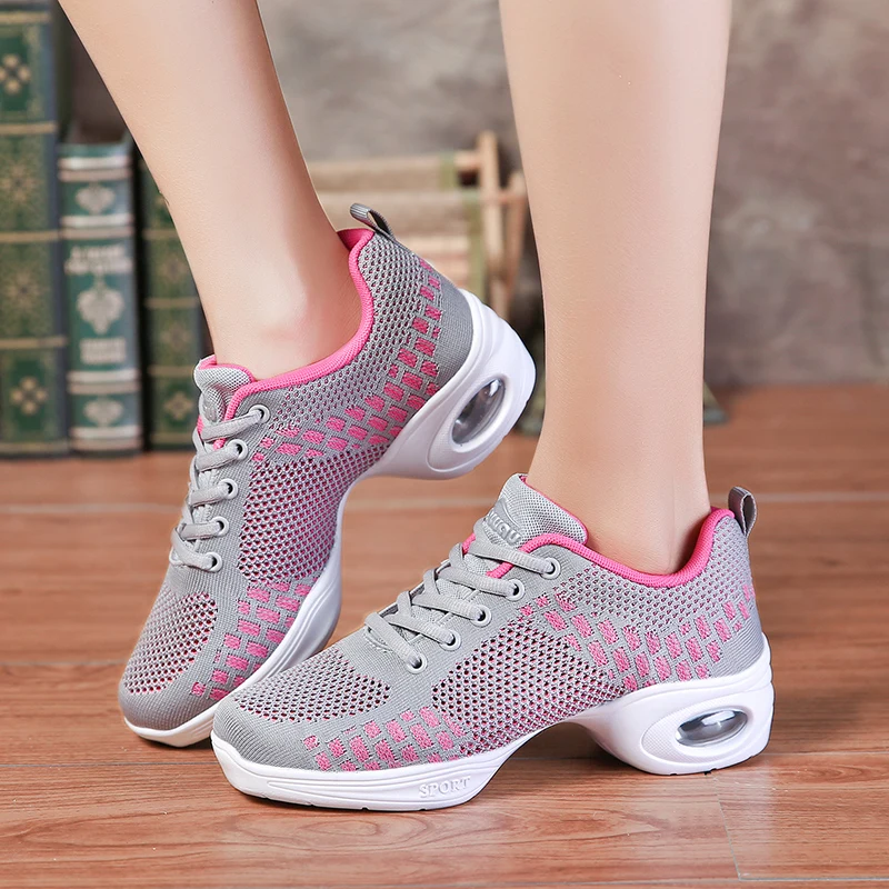 

Women's Shoes Soft Outsole Woman Breath Jazz Hip Hop Shoes Sports Feature Dance Sneakers Ladies Girl's Modern Jazz Dancing Shoes