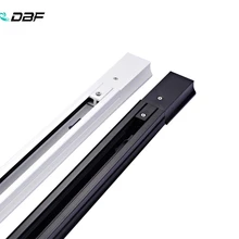 2 шт./партия, светодиодный Трек, освещение для железнодорожных путей, фитинг, алюминий, 0,5 м, 2 провода, модульный соединитель, треки, приспособление, черные/белые Универсальные рельсы