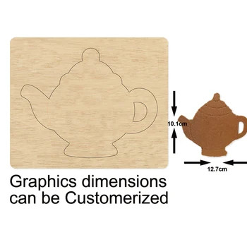 

Teapot wooden die metal cutting dies for scrapbooking suitable for common die-cutting machines 2020 New cutting die