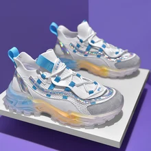 

Running Shoes Men Summer Chunky Sneakers Fashion Reflective Outdoor Breathable Sports Shoes Mesh Walking Shoes