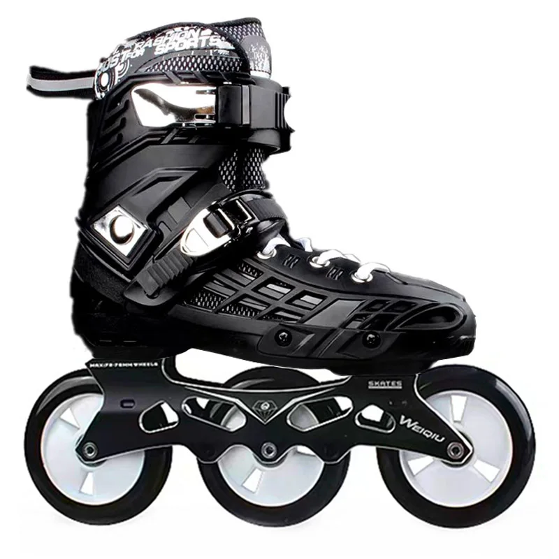 

Speed Slalom Inline Roller Skates 3x100mm or 4x76/80mm Wheels High Ankle Roller Skates Professional Skating Shoes Free Skating
