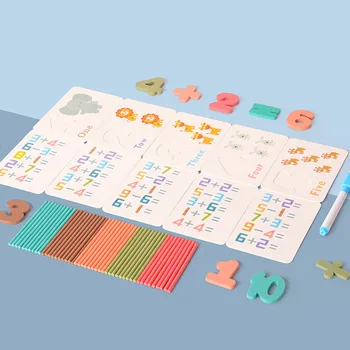 

Counting Stick Teaching Aids Early Education Puzzle Intelligence Toys For Kids Boys Girls Learning Toys for Children Gift