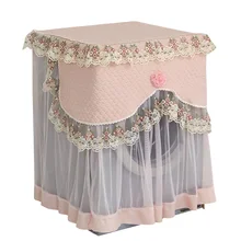 Стирка моющийся домашний декор ванная комната полная защита Передняя Мягкая крышка стиральной машины прочный пылезащитный кружевной чехол с рюшами