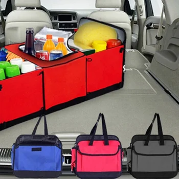 

1 Pc Car Storage Box Waterproof Foldable Box Multi-functional Car Shape Trunk Bag Car Trunk Storage Bag Car Storage Box