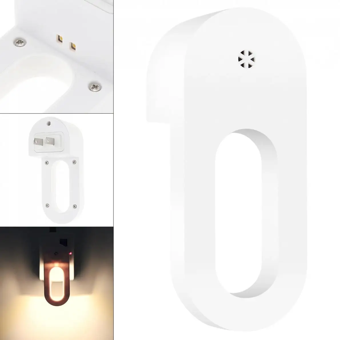 

Plug-in LED Night Light with Smart Sensor Automatic Lighting Dusk to Dawn Wall Light for Bedroom Bathroom Stair Kitchen Hallway