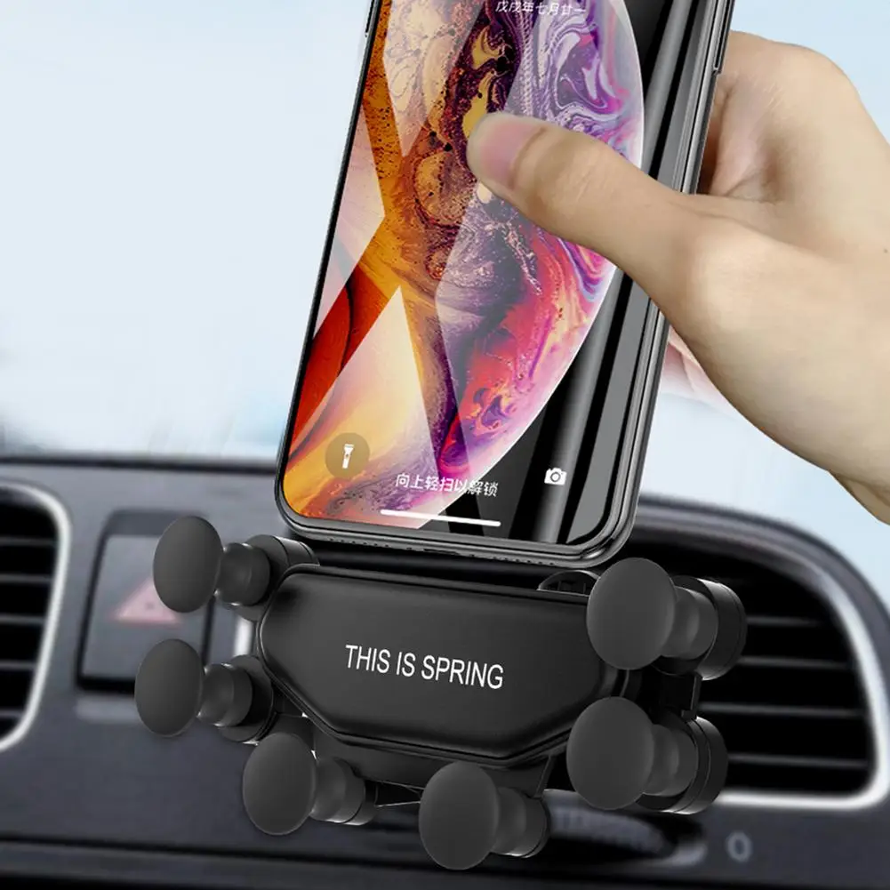 feeilty Car Phone Mount Auto Air Vent Grip Gravity Universal Car Phone Holder 