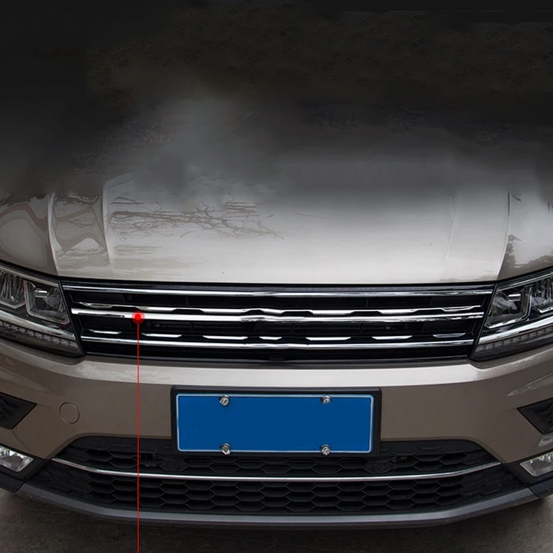 Car Front Bumper Grille Trim Strip, Grille Trim Cover for Tiguan 2017 2020Racing Grills