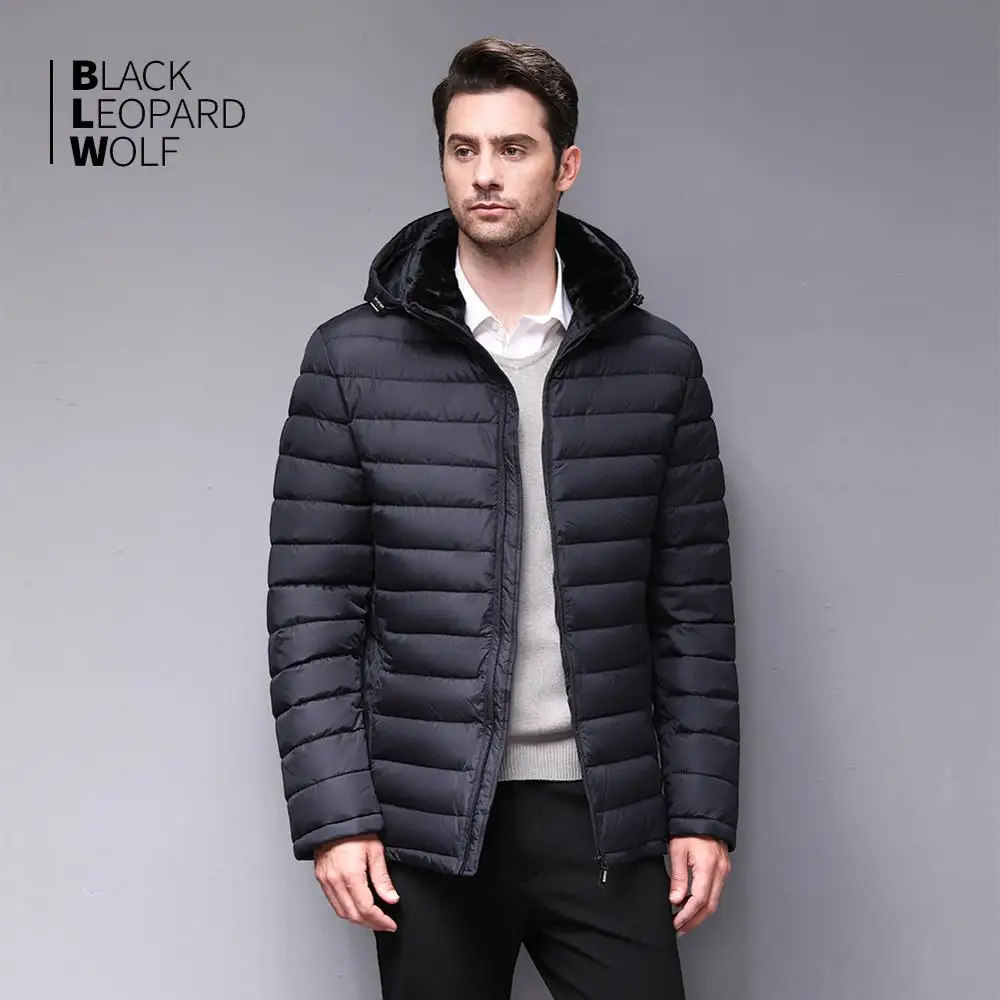 

blackleopardwolf bl-871 2019 New Winter Men's Jacket P coffee Light Down Jacket Male Windproof Warm Parka Autumn Winte Fashion