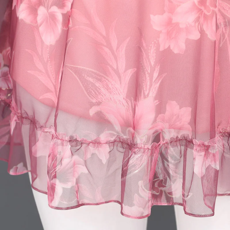  Autumn Winter Basic Shirts Blouses Womens Fashion Long Sleeve V Neck Tops Green Pink Floral Printed