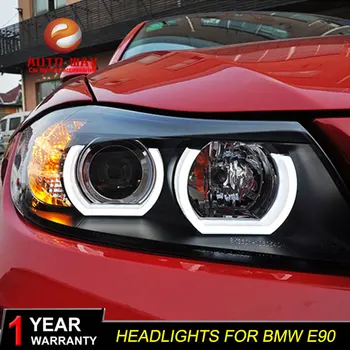 

Car Styling Car Headlights For BMW E90 headlamp 318i 320i 325i Headlight LED Angel eyes Front light for 318 320 325 Bi Xenon Len